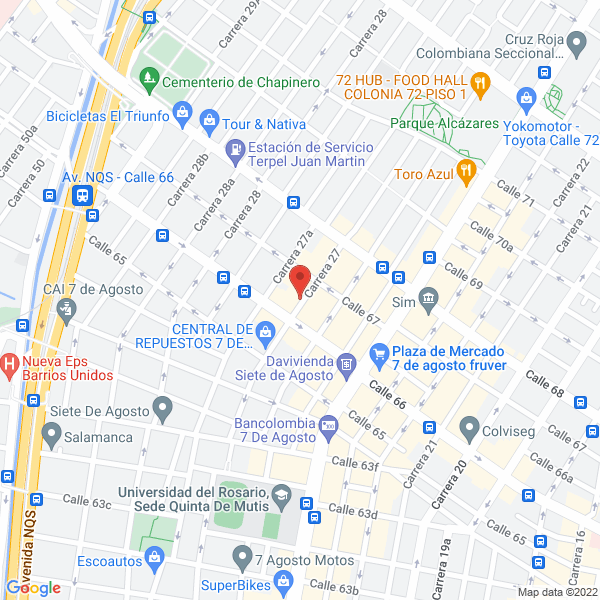 Map of Toyonaka Repuestos