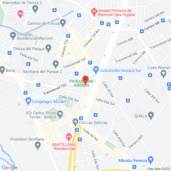 Map of Courier 24 Horas