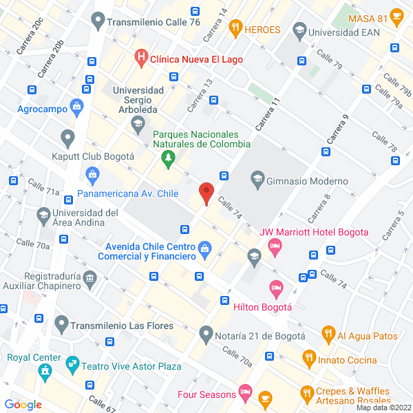 Map of Roberto Cadena Otero