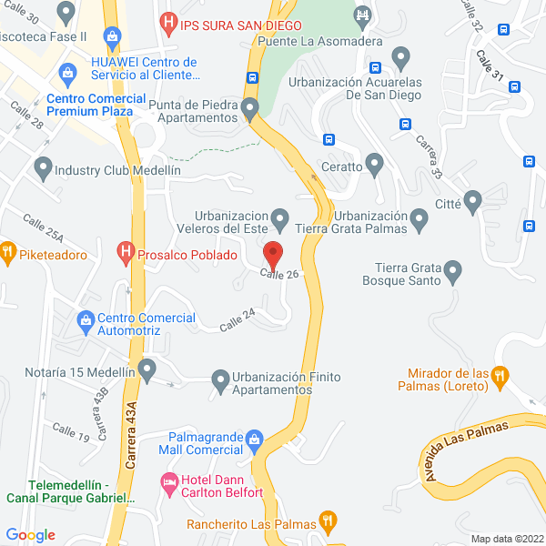 Map of Acompañamiento Y Seguridad Vial S.A.S.