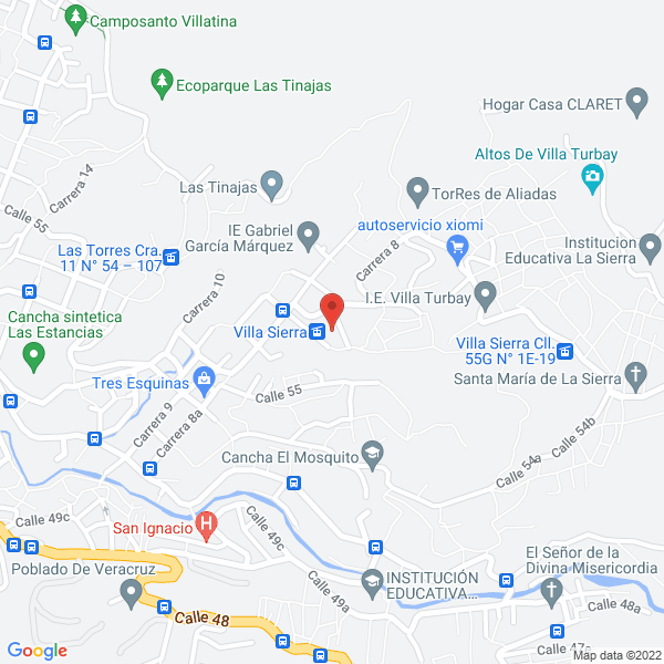 Map of Eléctricos Y Construcciones Mega S.A.S.