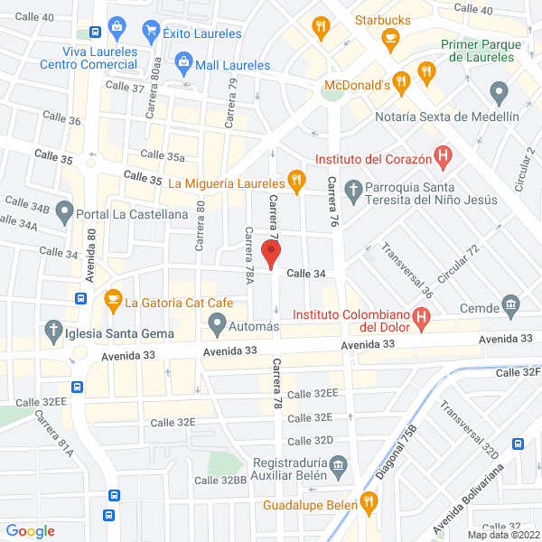 Map of Mc Abogados Y Asociados S.A.S.