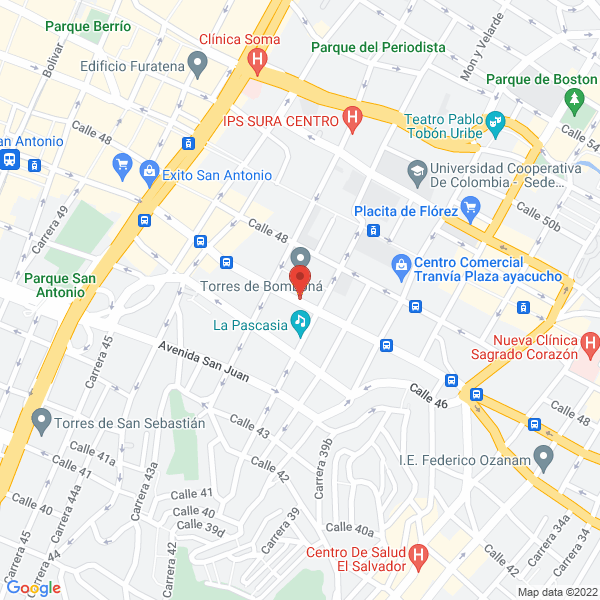 Map of Plangeronte Renacer S.A.S.