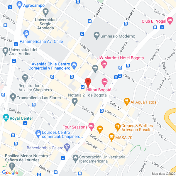 Map of Thorne Consultores