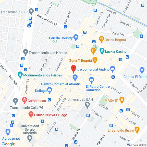 Map of Dacar Lawyers & Investments S.A.S.