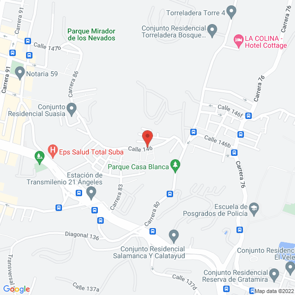 Map of Omar Camilo Acosta Vásquez