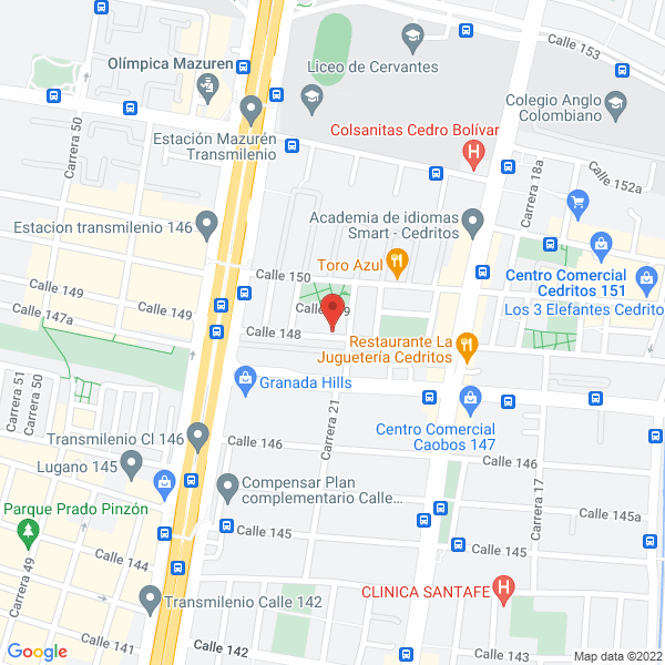 Map of Grupo 84 S.A.S.