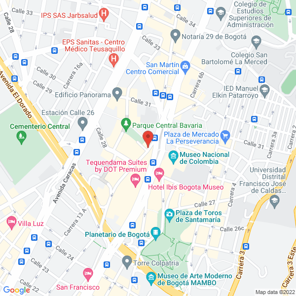Map of Restaurantes Martin Fierro Del Norte Ltda En Liquidacion