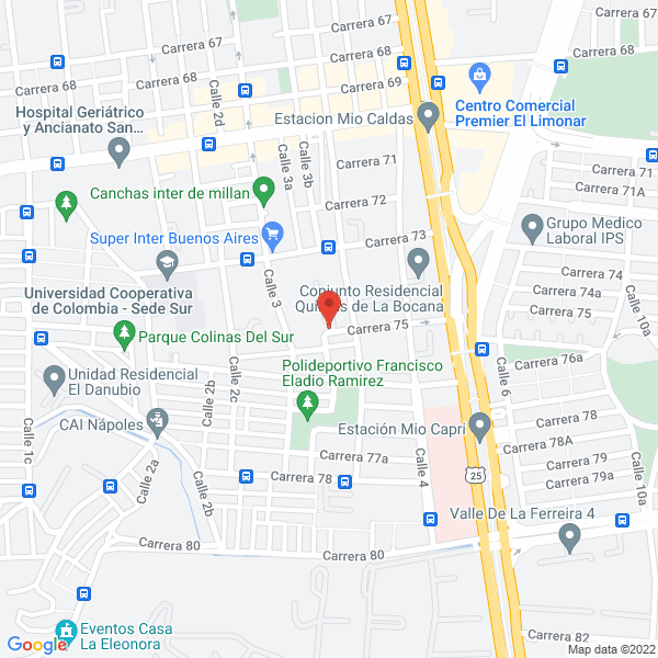 Map of Jardín Infantil Tesoros Del Saber
