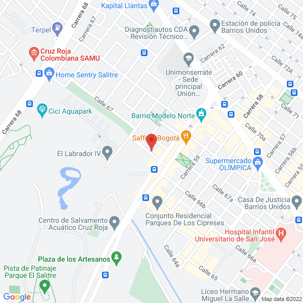 Map of La Veterinaria De Fidel