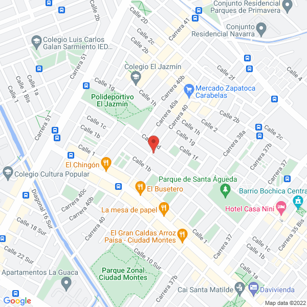 Map of Asesorías Empresariales Financieras Y Tributarias Integrales S.A.S.
