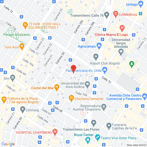Map of Comercializadora Forros Grand Prix M.C Sas