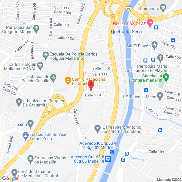 Map of Deportes Y Ambientes