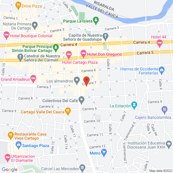 Map of Jardín Infantil Bilingüe Caritas Felices
