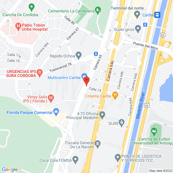 Map of Imporllantas Medellín