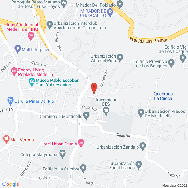 Map of Agrícola Naranjas San José S.A.S.