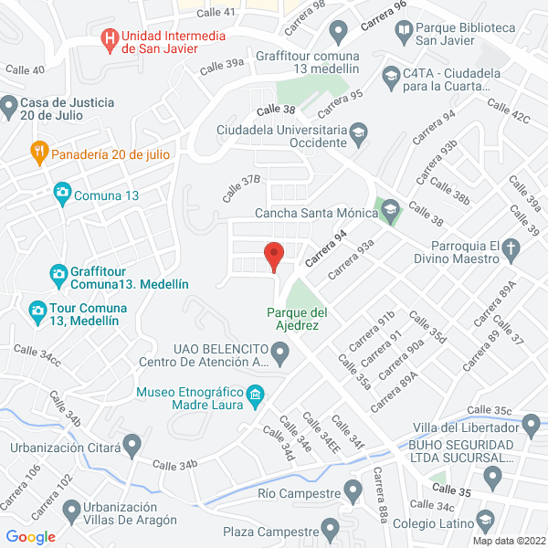 Map of Exin Frutas S.A.S.