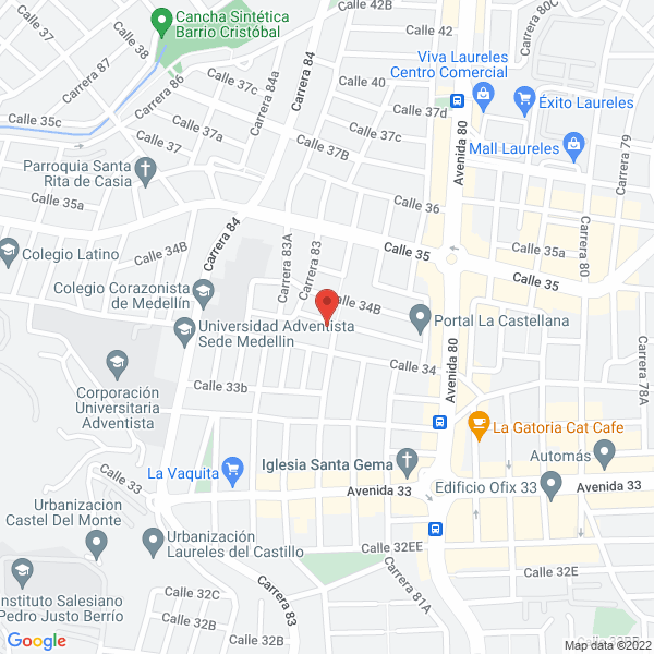 Map of Exóticas Y Bellas S.A.S.