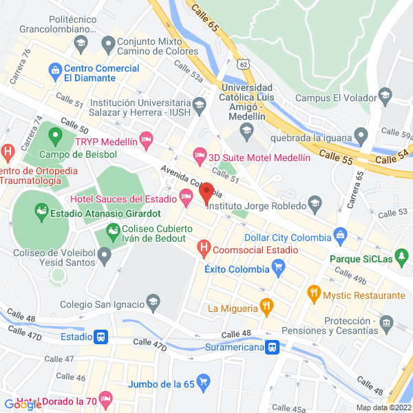 Map of Four Colors Digital S.A.S.