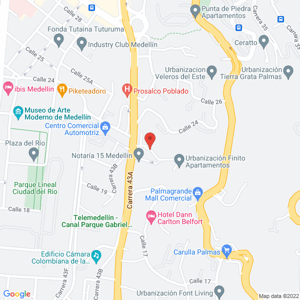 Map of Innova Y&Y S.A.S.