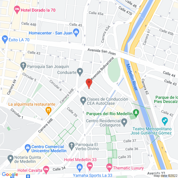 Map of Transporte Y Movimientos Tecal S.A.S.