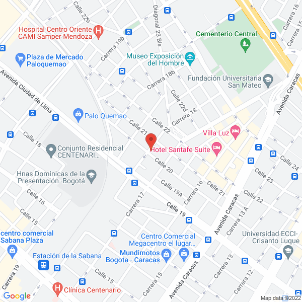 Map of Distribuidora Exito