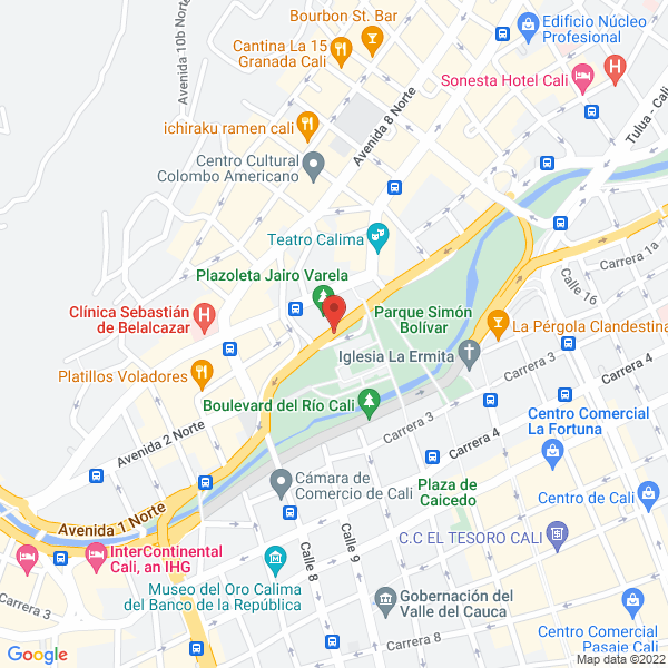 Map of Controlaría General De Santiago De Cali