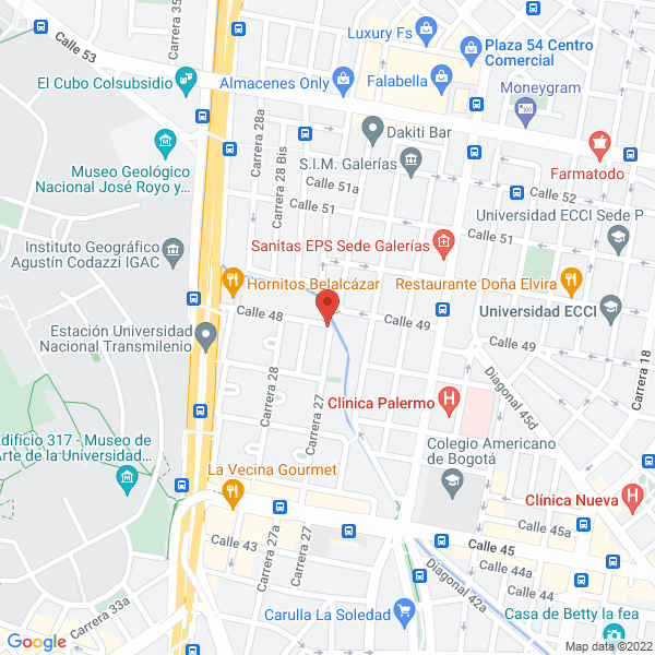 Map of Agencia Comercial De Seguros Y Cía. Ltda.