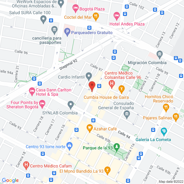 Map of Sky Line Constructora Inmobiliaria S.A.
