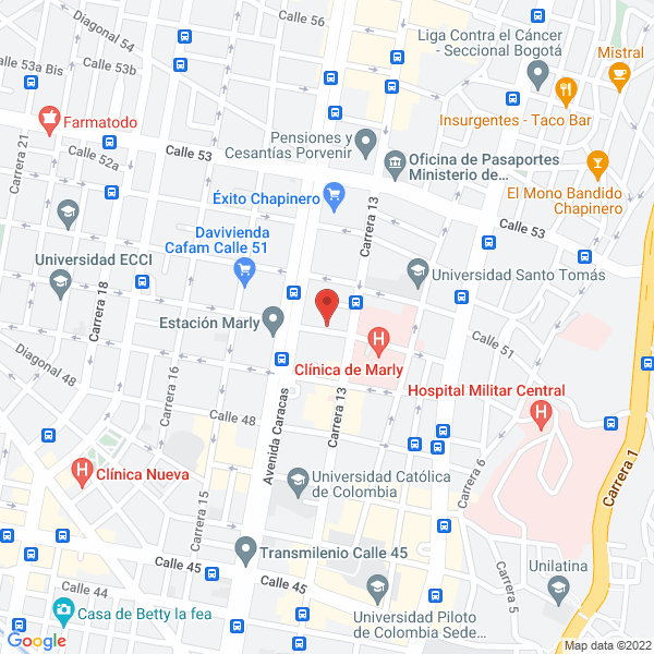 Map of Dennis Katherine Martínez Montoya