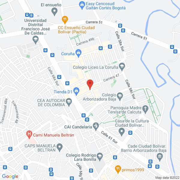 Map of Academia De Sistemas Nuevo Milenio Ltda.