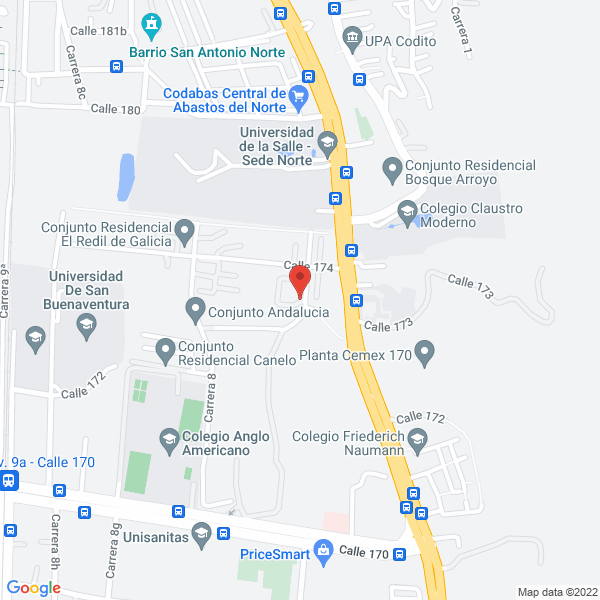 Map of Alfagas Servicios S.A.S.