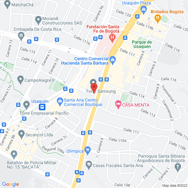 Map of Promotora Constructora E Inmobiliaria Parquesol S.A.
