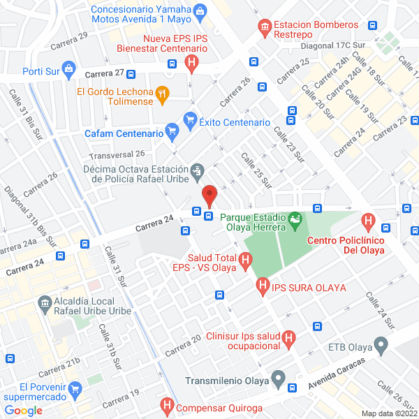 Map of C.I. Expoimco Ltda.