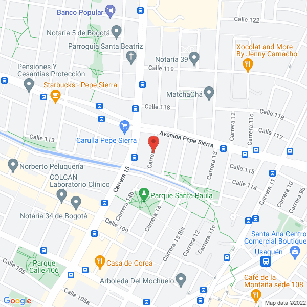 Map of Coral Tours Ltda.