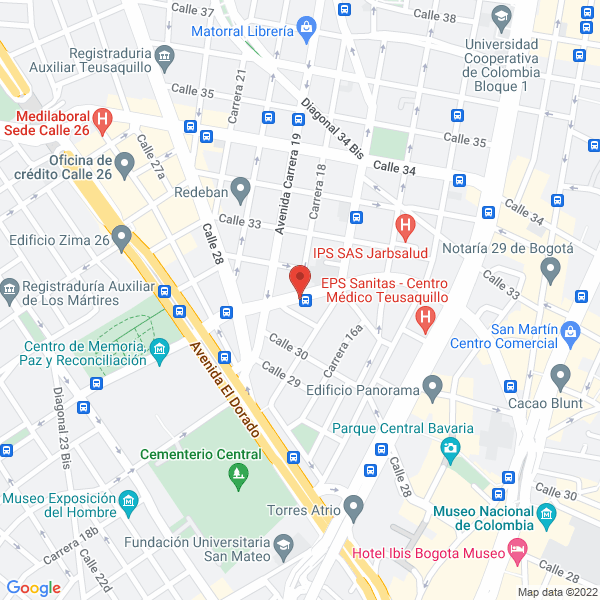 Map of Corporación Ediciones Izquierda Viva
