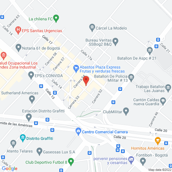 Map of B & A Bermúdez & Asociados