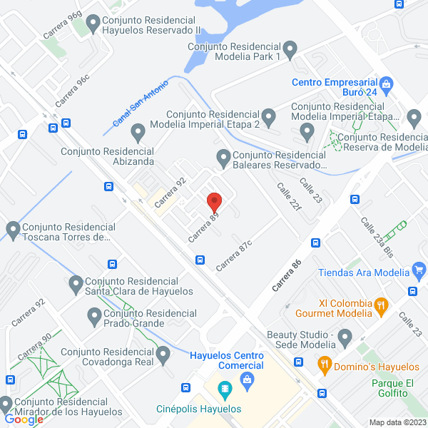 Map of Apartahostal La Española Cava Real