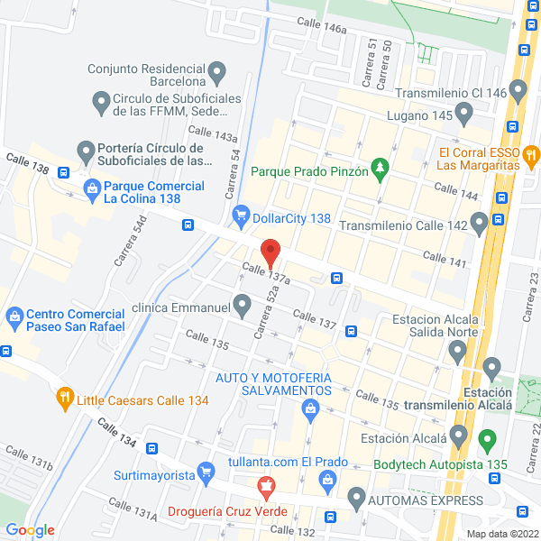 Map of Lube Express S.A.S.