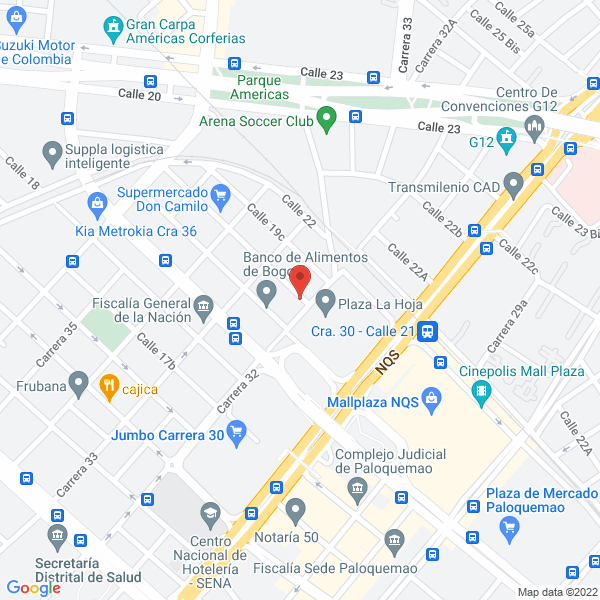 Map of Tracto Británica Ltda.