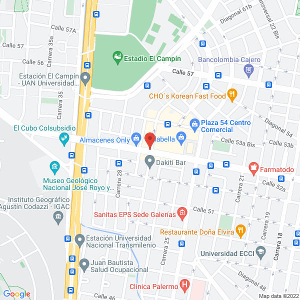 Map of Corporación Alianza Iniciativa De Mujeres Colombianas Por La Paz Imp