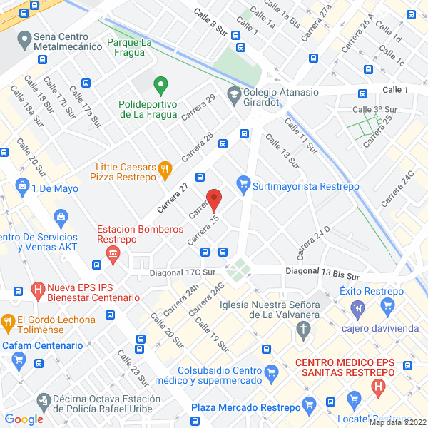 Map of Industrias Metálicas Evp