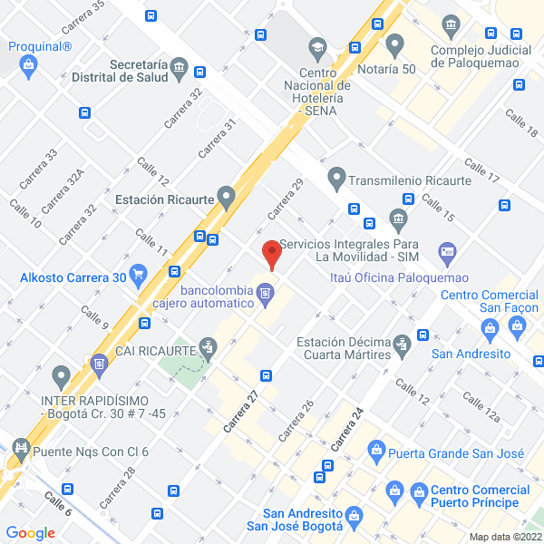 Map of Metrostar Ferretería