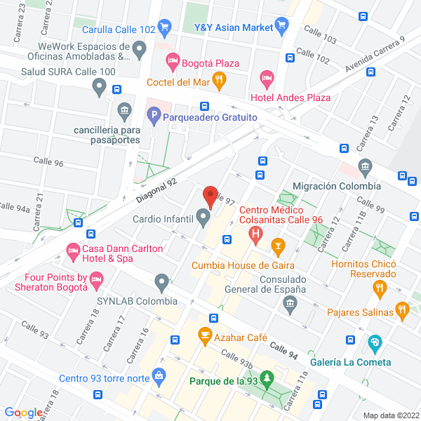 Map of Latinamerican Consulting Group Ltda.
