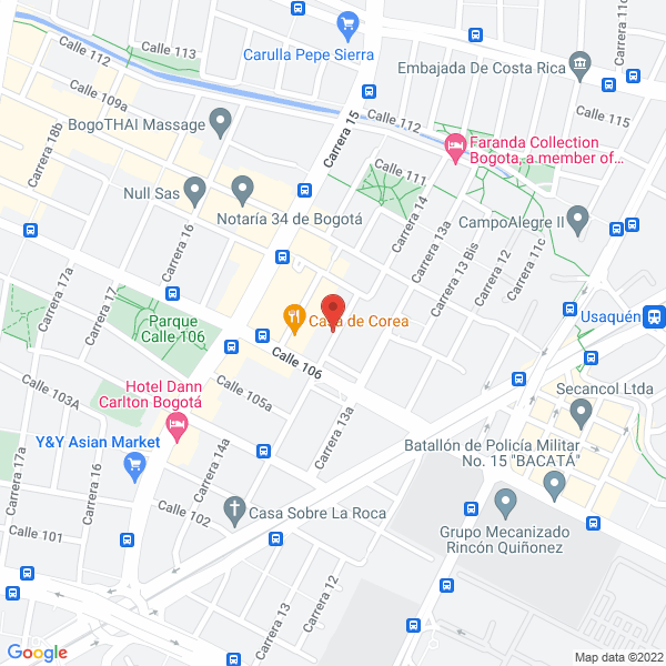 Map of Comercializadora De Bienes Raices Sever Ltda