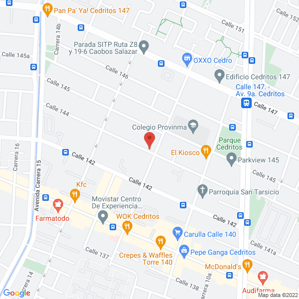 Map of Diseño 360 Ltda