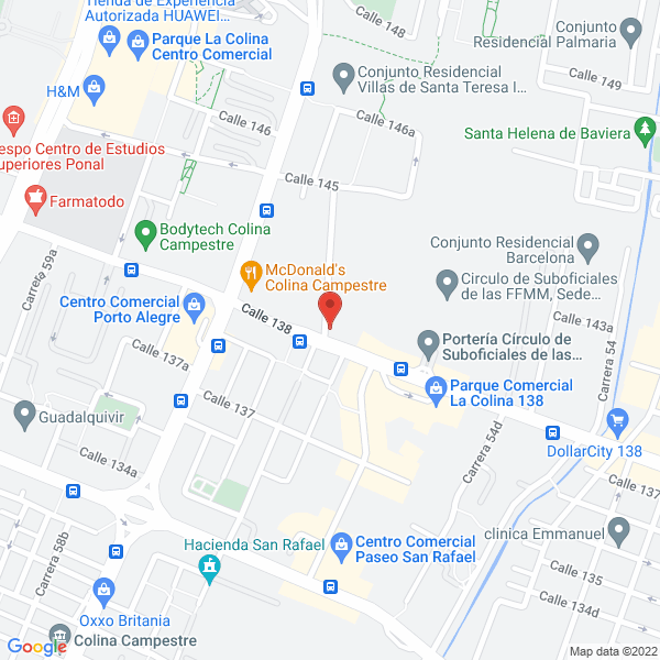 Map of Andestech S.A.S. - Quiero Clientes