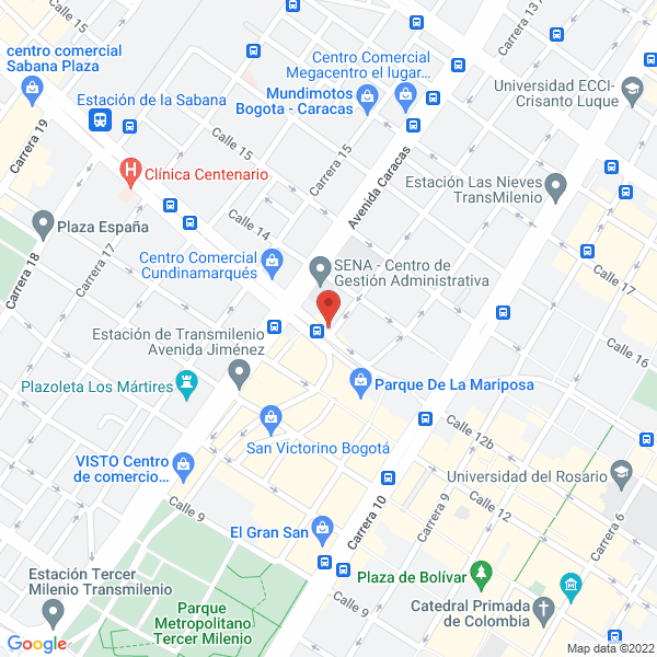 Map of Representaciones Ramírez Arcila S. En C.S.