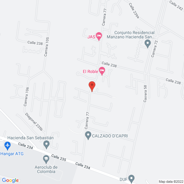 Map of Sajonia Cuartas S. En C.S.
