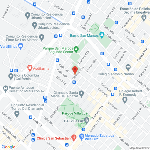 Map of Seguridad Ararat Ltda.